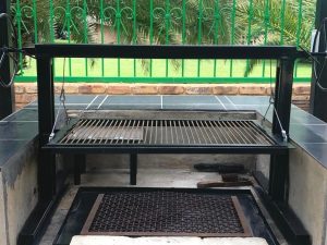 Mild steel round bar grid braai